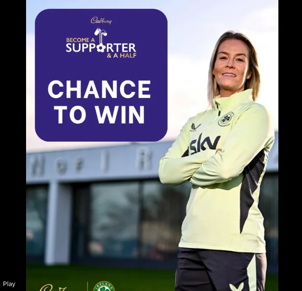 Win a Money Can't Buy Cadbury Training Experience with Ireland WNT's Lily Agg