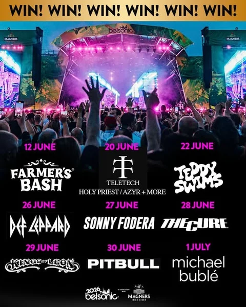 We're giving away a pair of tickets for EVERY Belsonic show this summer