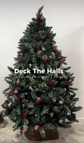 Win a truly TREEmendous Oxford 6.5ft Berry and Cone Christmas Tree