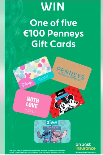 π WIN one of five β¬100 Penneys Gift Cards