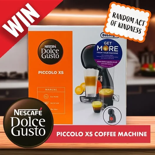 one coffee machine to giveaway