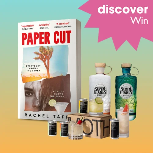 Win a signed copy of Paper Cut by Rachel Taff and your choice of delicious drinks