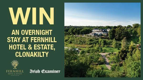 Win an overnight stay at Fernhill Hotel & Estate, Clonakilty.