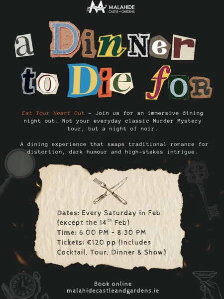 Win 2 tickets to ‘A Dinner To Die For’ on 28th of February