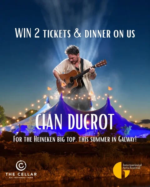 Win 2 tickets to see Cian Ducrot live at the Heineken Big Top