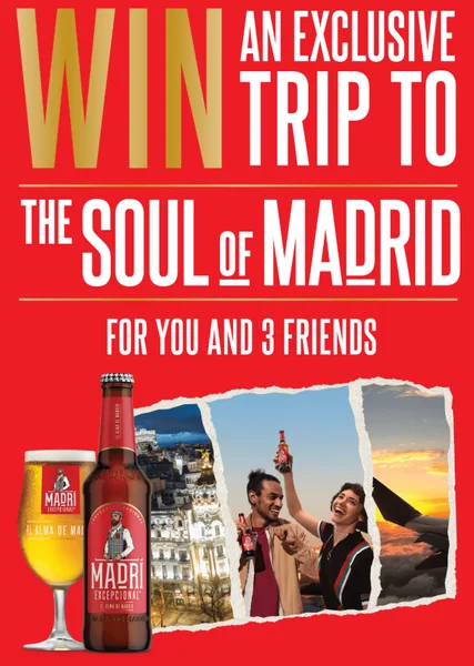 Win a trip to Madrid for you and 3 friends