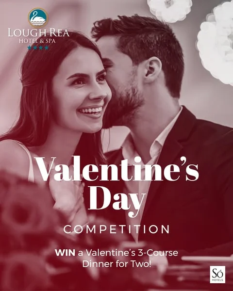 Win a Valentine’s 3-Course Dinner for Two from Lough Rea Hotel & Spa