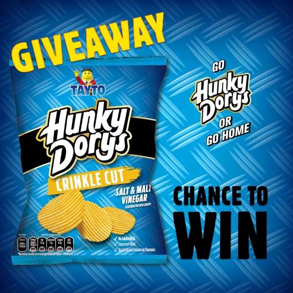 Win a box of Salt & Vinegar Hunky Dorys