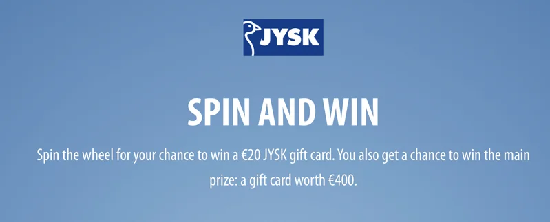 Win a €400 JYSK Gift Card