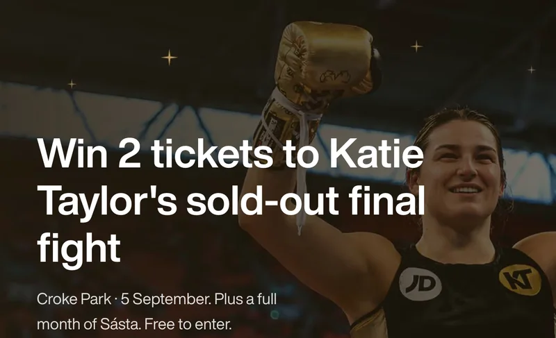 Win 2 tickets to Katie Taylor's sold-out final fight