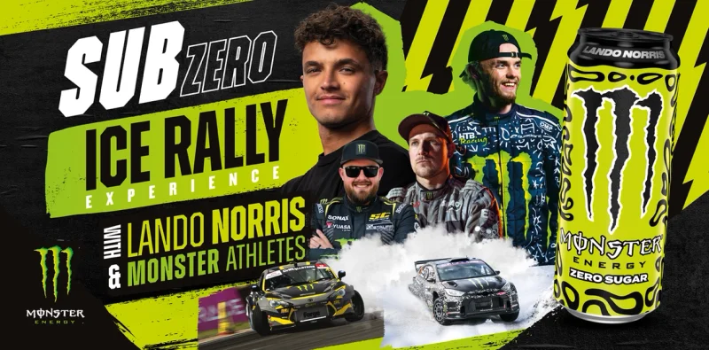 Win a Sub Zero Ice Rally Experience with Lando Norris and Monster Athletes