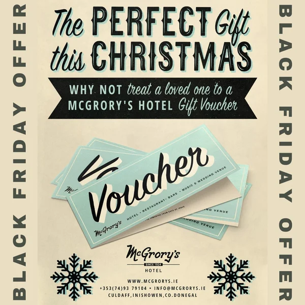 Win €100 McGrory's Hotel Gift Voucher 
