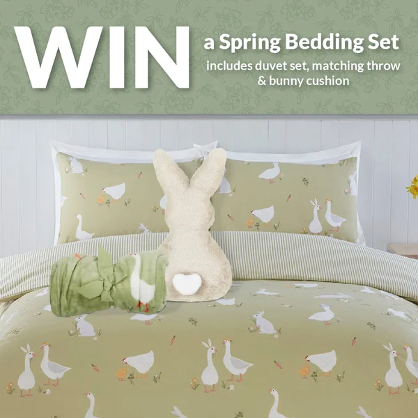 Win an Easter Spring Bedding Bundle
