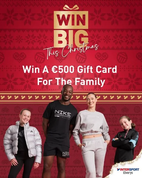 Win a €500 Intersport Elverys Gift Voucher