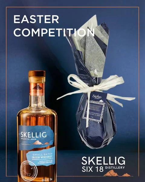 Win a A bottle of 𝗦𝗸𝗲𝗹𝗹𝗶𝗴 𝗦𝗶𝘅𝟭𝟴 𝗦𝗺𝗮𝗹𝗹 𝗕𝗮𝘁𝗰𝗵 𝗜𝗿𝗶𝘀𝗵 𝗪𝗵𝗶𝘀𝗸𝗲𝘆