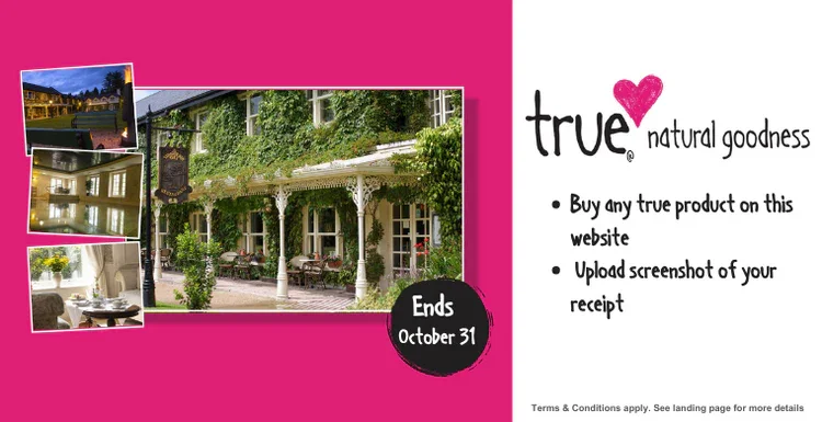 Win two nights Bed and Breakfast for two people, in BrookLodge Organic Hotel, valued over at €800