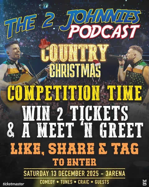 2 tickets to the Christmas Party as well as a meet ‘n greet with The 2 Johnnies