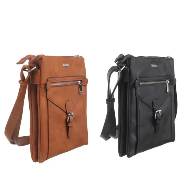 Win a 3 Zip Crossbody Bag in the Tan or Black Color