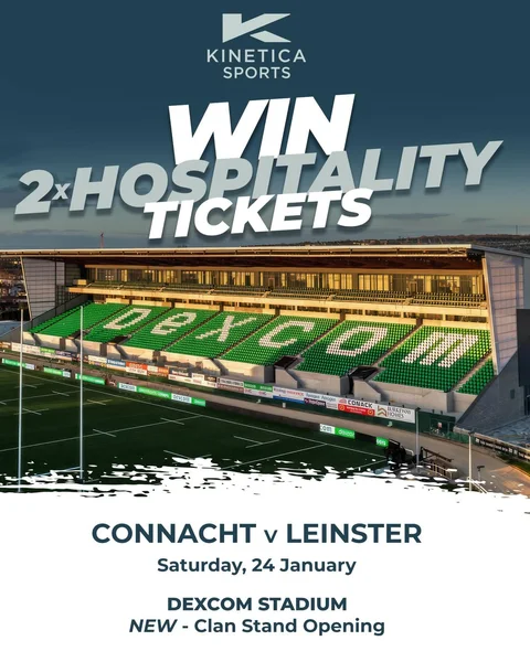 Win 2 Premium Hospitality Tickets for the epic clash Connacht v Leinster