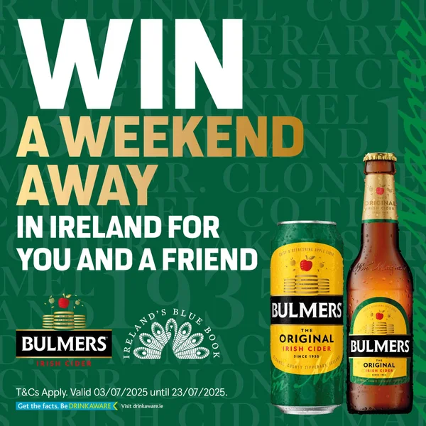 Win a weekend away in Ireland