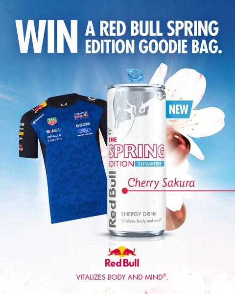 Win a Month's Supply of Red Bull Cherry Sakura from Circle K
