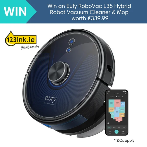 Win a Eufy RoboVac L35 Hybrid Robot Vacuum Cleaner and Mop 