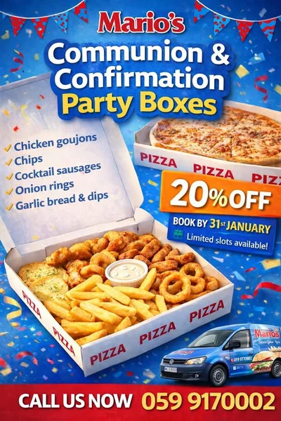 Win 2 Party Boxes worth €50