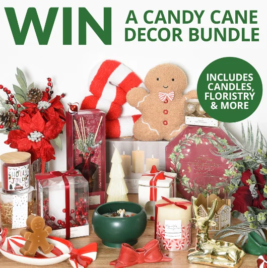 Win this Candy Cane and Gingerbread Decor Bundle