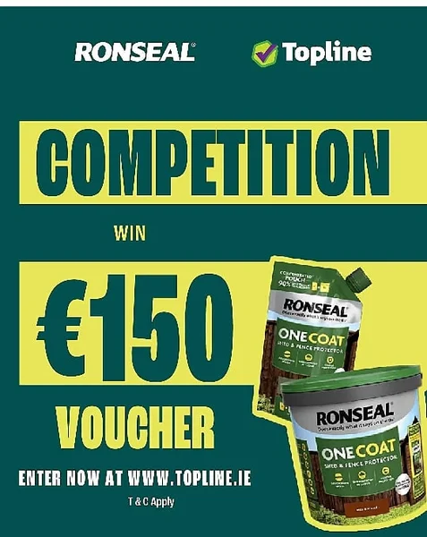 Win 1 of 2 vouchers worth €150 to spend on Ronseal