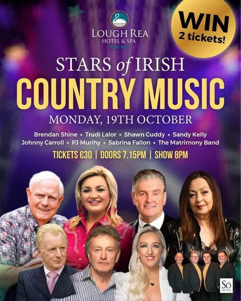 Win 2 tickets to Stars of Irish Country Music