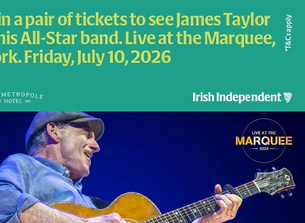Win a pair of tickets to James Taylor and his All-Star band, Live at the Marquee, July 10, 2026
