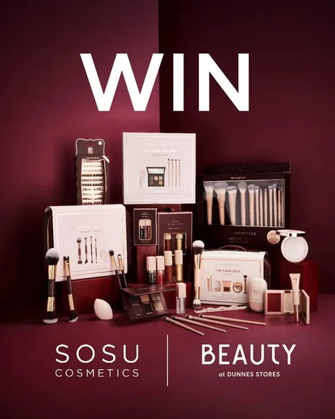 Win the full SOSU Cosmetics Christmas Collection worth €215