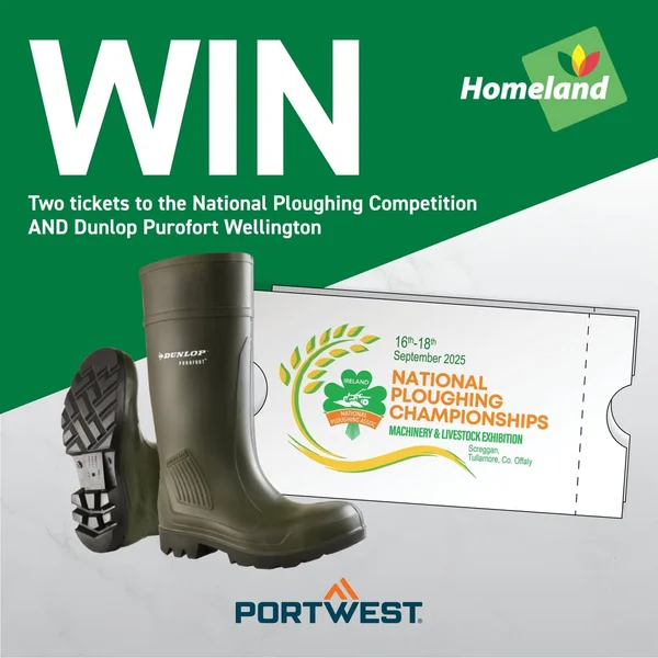 Win 2 Tickets to the National Ploughing championships and a pair of Dunlop Boots Purofort Wellington 8011