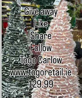 Win a pre-lit white Christmas tree