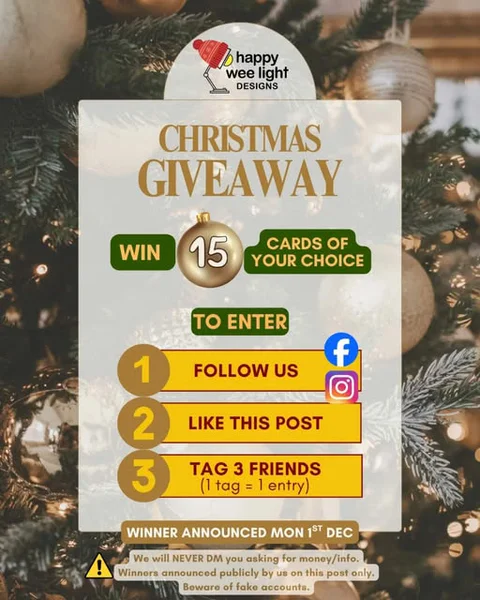 Win 15 Cards of Your Choice