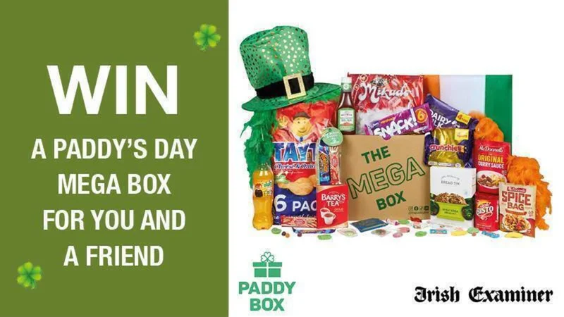 Win a Paddy's Day Mega Box for you and a friend