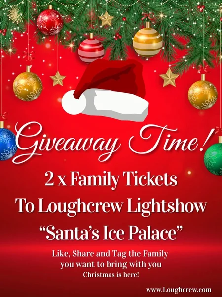 2 x Family Tickets to the magical Loughcrew Lightshow – Santa’s Ice Palace