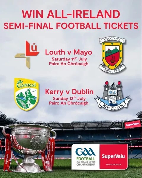 Win a pair of tickets to one of the sold out All-Ireland SFC Semi-Finals at Croke Park