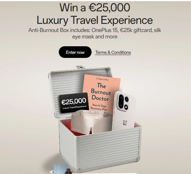 ONEPLUS GIVEAWAY: WIN AN ANTI BURNOUT BOX WORTH OVER €25,000