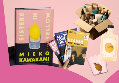Win a signed copy of Sisters in Yellow by Mieko Kawakami, a box of Japanese treats, a pair of Sabre Paris chopsticks, and more