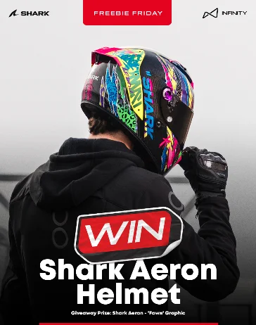 Win a brand-new Shark Aeron Fawn Helmet