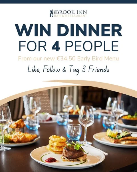 Win Dinner for 4 People from The Brook Inn