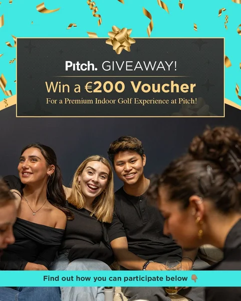 Win a €200 voucher for a Premium Indoor Golf Experience at Pitch