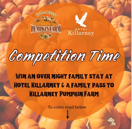 Win a 1 night stay in one of our family suites & a family pass to Killarney Pumpkin Farm