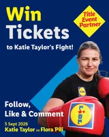 Win two tickets to Katie Taylor vs Flora Pili from Lidl Ireland