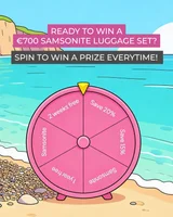 Win a A Samsonite luggage set valued at €700