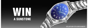 Win THE SUNSTONE LAZER BLUE WATCH
