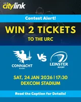 Win 2 Tickets to Connacht Rugby v Leinster Rugby
