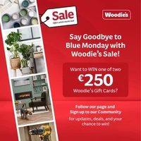 Win a €250 Woodie’s gift card