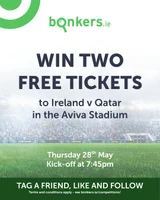 Win 2 tickets to Ireland v Qatar at the Aviva stadium on Thursday the 28th of May